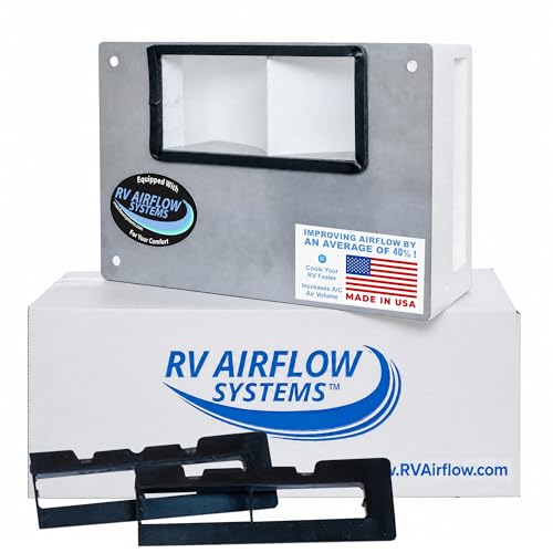 RV Airflow Systems Kit – Coleman Mach 3,10,15, Q Air Conditioning Unit Vent Accessory Replacement w/AC Diverter, Duct Adapter & More – Durable, Fast Cooling Expanded Polystyrene RV AC Unit Accessory