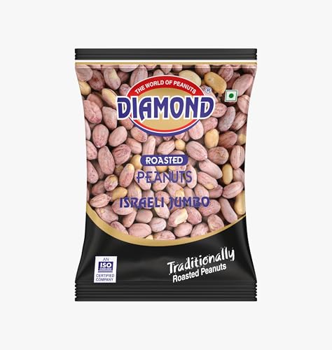 DIAMOND SING Isreali Jumbo Roasted Peanuts Vaccum, High Protein, Singdana, Healthy and Tasty Snacking (380g)