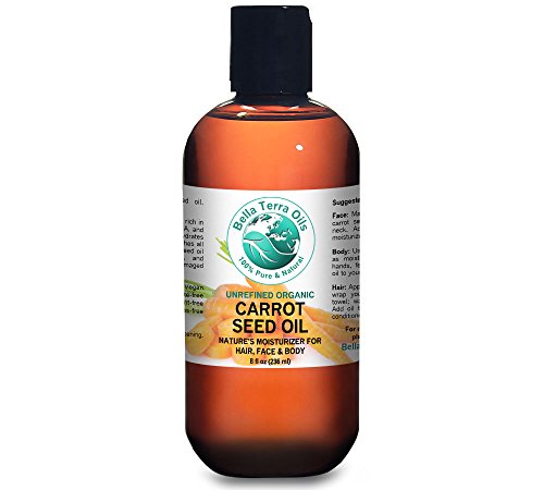 Carrot Seed Carrier Oil 8 oz 100% Pure Cold-pressed Unrefined Organic - Bella Terra Oils