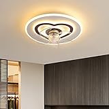 ❤Material de la lámpara del ventilador: la lámpara de techo del ventilador adopta una fuente de luz de chip LED de alta calidad y la paleta del ventilador adopta un ventilador ABS silencioso. Las transparentes y potentes aspas del ventilador son muy suaves y fáciles de limpiar, y el cuerpo de la lámpara es firme y no se deforma fácilmente. El estilo es simple, la transmisión de luz es alta, la luz es suave y la instalación es conveniente. Adecuado para dormitorio, sala de estar, comedor, etc.