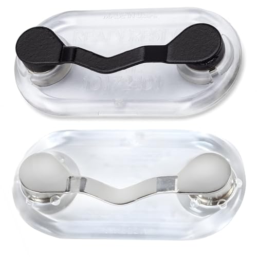 Readerest Magnetic Eyeglass Holders (2 Pack), Eyewear Accessory, Secure Clip for Readers...