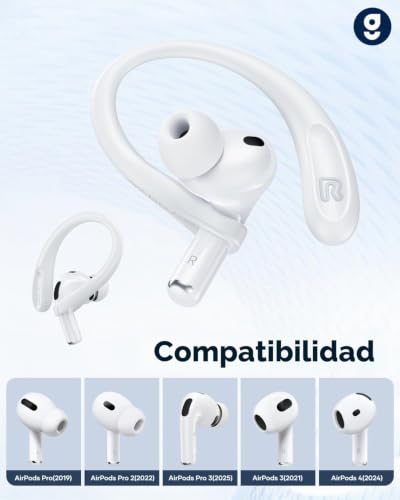 Ganchos de aleación de titanio con memoria para AirPods Pro 3 diseño ergonómico 2
