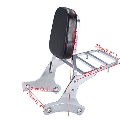 Dossier sissy bar pour Shadow VT750 résout le manque de rangement