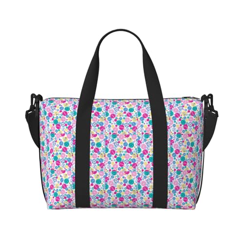 Sac de voyage polyvalent en toile avec grand compartiment et imprimé infirmière mignon