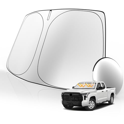 Tombyda Windshield Sunshade for Toyota Tundra (Limited, SR5, Platinum, TRD Pro...