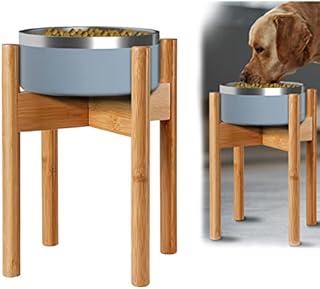 Adjustable Dog Bowl Stand for Large Dogs - Extendable Holder (8
