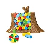 Pour Dimensions : QUXVUIS Jeu de Roulette Amusant, Jeu d\'équilibre et de Construction Tour captivant, défi d\'empilage, Puzzle Amusant pour Les réunions Famille, Blocs d\'empilage pour garçons et Filles