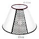 WYFCR Pet Cone Recovery, Großer Hund Einstellbare Elizabeth Recovery Schutzhalsband, Anti-Biss Leck Sicherheit Nackenbezug, für nach der Operation Wundheilung, Trimmen Nägel, (Halsumfang 43-49cm)