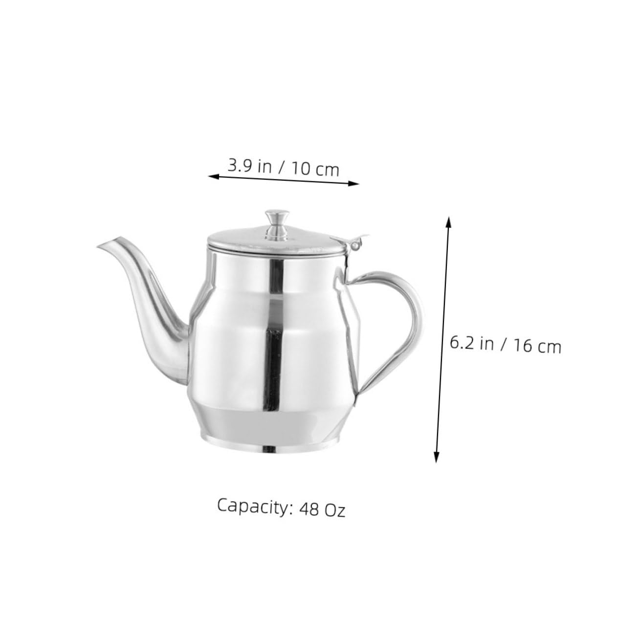 Dispenser Brocca Acciaio da Olio e Cucina in Inossidabile per Calore al Resistente Filtro Antigoccia 48oz Uso Domestico e Ristoranti