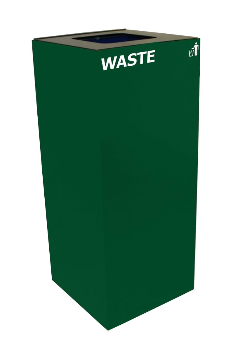 Witt Industries 36GC03-GN 36 gal Recycle Unit with Square Opening Green