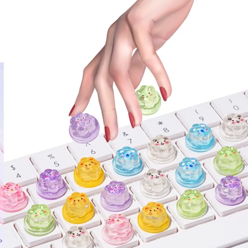 Pegatinas elevadas para teclado para uñas largas miniatura 1