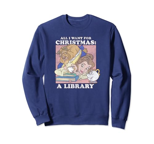Sweat de Noël La Belle et la Bête Disney pour l'hiver