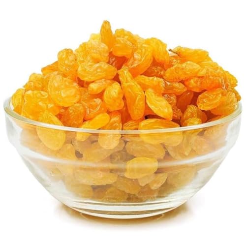 Image of LILA DRY FRUITS Golden Raisin 250 gms | Premium Seedless Green Kishmish | Nutritious Dried Grapes Rich in Iron & Vitamin B | Ideal for Snacking, Baking, Cooking | Perfect for Gifting