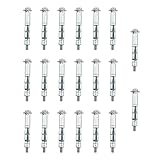MDXing 20PCS M4x46mm Galvanised Steel Plasterboard Curtain Wall Expansion Bolts Industrial Fastener Suitable for Hollow Bricks and Tiles