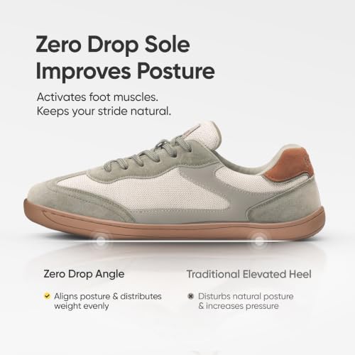 Image of Frido Active Casual Sneakers for Women | Stylish Everyday Sneakers with Breathable Mesh, Lycra-Lined Collar, Cushioned Footbed & Zero-Drop Sole for Travel, Night Outs