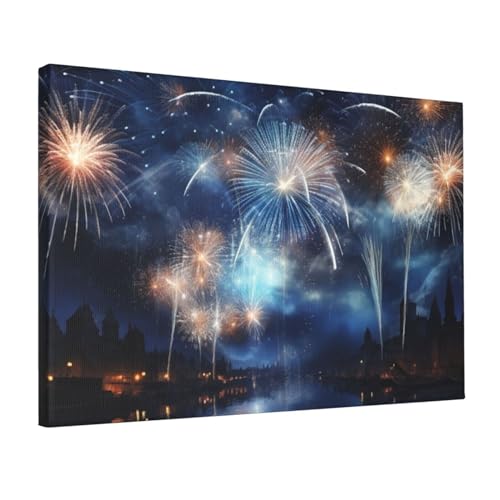 Toile murale moderne de salon OUSIKA : tableau haut de gamme 45 cm