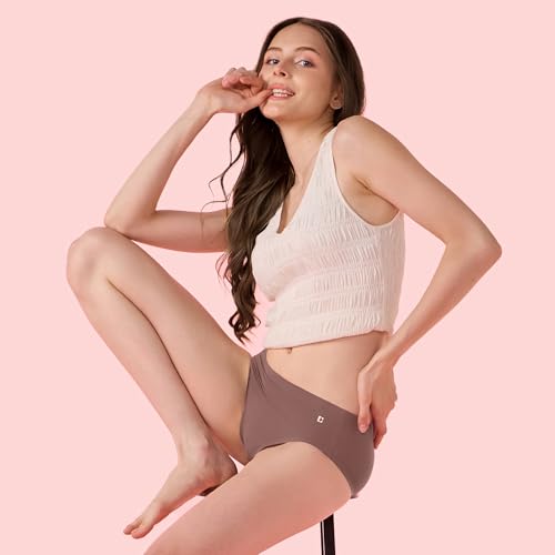 Image of Enamor Innovations Invisi, Fit Flex, No Visible Panty Lines, All Day Comfort, Mid Waist Brief Panty for Women - Antimicrobial with Stain Release, Bonded Free Cut, Regular Coverage - IP02