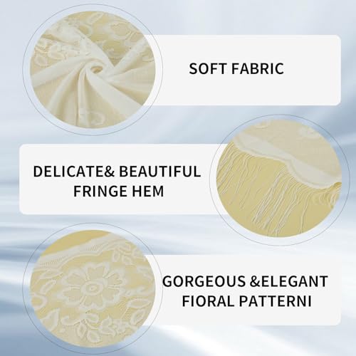 simarro Women Lace Wraps Shawls Soft Mesh Fringe WrapsTriangle Scarf Shawl for Wedding Evening Party Dresses4