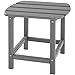TecTake 800815 Garten Adirondack Beistelltisch, Holzoptik, Outdoor Tisch für Garten, Terrasse und Balkon, wetterfest, 48 x 37,5 x 45,5 cm (Grau | Nr. 403796)