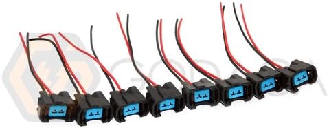 8x Connector for OBDII OBD2 NH1 Fuel Injector harness 1996-2002 Honda Acura