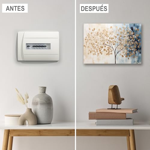 Miniatura 3 de Lafabricadelcuadro Tapa Contador De Luz Decorativa Cuadro Cubre Contador Eléctrico En Madera Mdf Disponible En 40 Diseños Y 2 Tamaños - Medida Externa Nc 109, 54x37 Cm