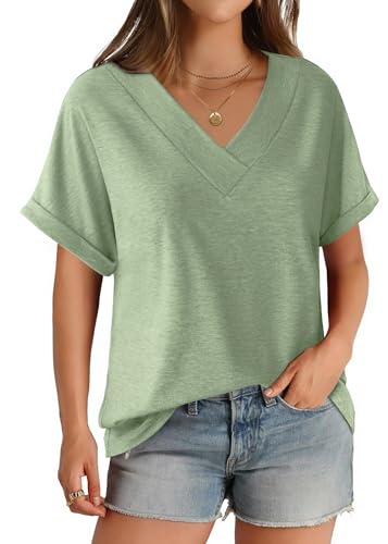 Save on Women's V-Neck T-Shirts with Code AHKJEHXH