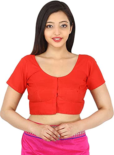 Image of Namita Women's Rubia Cotton Solid Half Sleeve Blouse