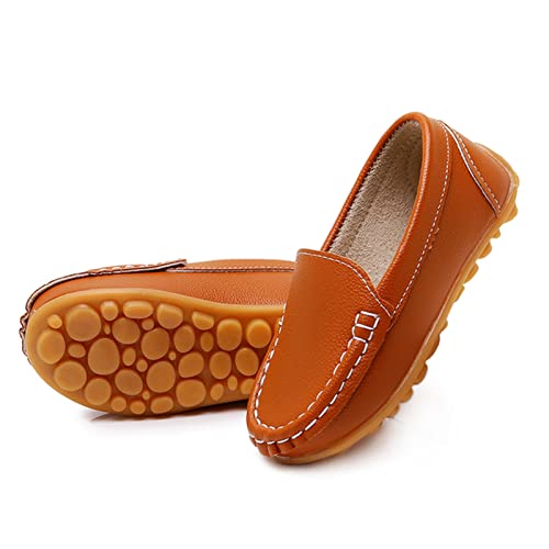 Image of RVROVIC Kids Girls Boys Slip-on Loafers Oxford PU Leather Flats Shoes(Toddler /Little Kid)