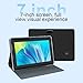 WUIUHOU 7 inch Android Tablet, 7 inch HD IPS Touchscreent, Quad-Core, 4GB RAM 32GB ROM 1TB Expand, 2MP + 5MP Dual Camera, WiFi 6 Bluetooth 3000 mAh Battery Tab Tablet with Case.