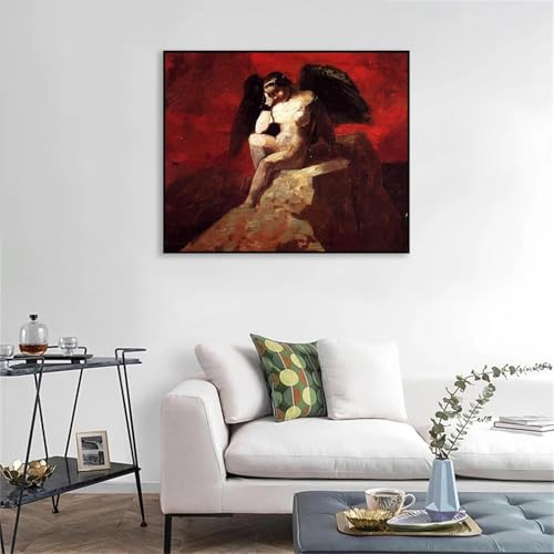 Poster célèbre Ange enchaîné Odilon Redon tableau salon moderne