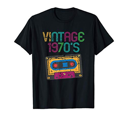 Vintage 1970's Nostalgic 70s Funny Cassette Retro Throwback Camiseta