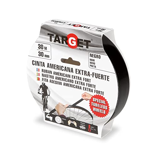 TARGET CTN3030 - Cinta Tubeless - 30m x 30mm - Bicicletas - Negra - Ruedas - Llantas - MTB