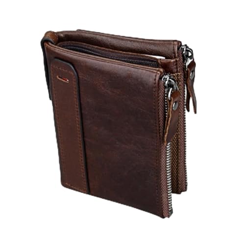 Portefeuille homme cuir rouge brun idéal pour usage quotidien