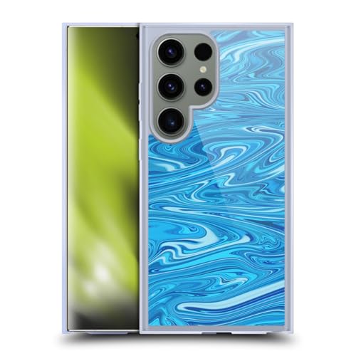 Coque Marbre Bleu Clair Samsung S24 Ultra pour un style unique