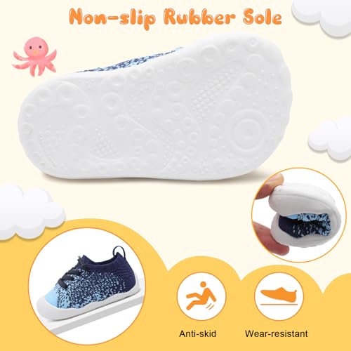 Image of JIASUQI Baby Shoes for Toddler Boys Girls Sneakers Slip on Walking Shoes for Babies
