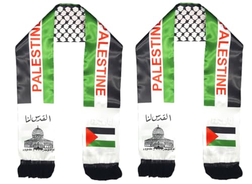 Palestine Flag Scarf Palestine wedding Gift Jerusalem Arab Shemagh Arafat KEFFIYEH AL-AQSA QUDS Free Gaza Scarf2