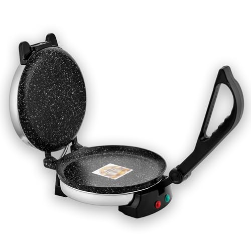 ISILER Roti Maker 950W Multi Maker Electric Automatic With 8.5 Inch Plate | Complete Roti/Chapati/Khakra Maker for Home | Non-Stick Coating | Cool Touch Handle | Fast Heating | 1 Year Warranty