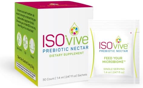ISOThrive Delicious Prebiotic Liquid Supplement - Natural Heartburn and Bloating Relief - Naturally Fermented Fiber - (30 Day Supply)
