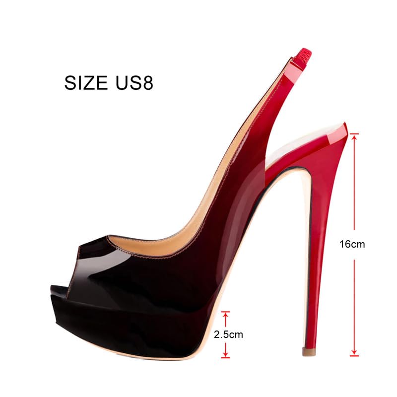MissHeel Chaussures de soirée à talons hauts Stilettos pour femme