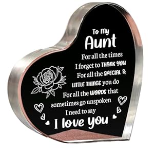 Gifts for Aunt Aunt Gifts from Niece Best Auntie Acrylic Keepsake 39x39inch Best Aunt Ever Gifts Auntie Birthday Mothers Day Christmas Gifts for Aunt from Nephew