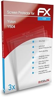 atFoliX Screen Protection Film compatible with Yoton YB04 Screen Protector, ultra-clear FX Protective Film (3X)