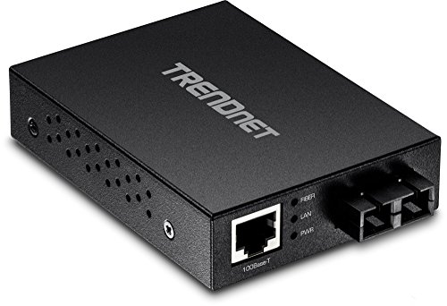 Convertisseur fibre SC TRENDnet résolvant les limites de distance du câble RJ45