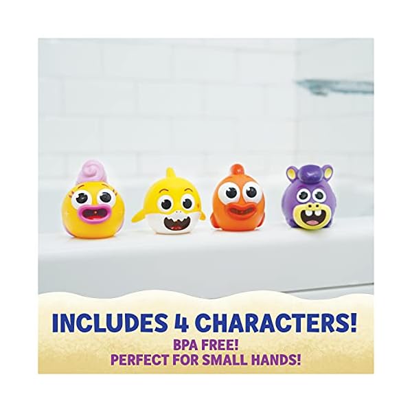 Baby Shark Bath Squirt Toy 4-Pack Big Show! - Image 5