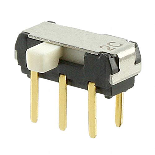 CL-SB-22C-12 Slide Switches Slide, 2 Pole 2 Cont., Side Set., Thru Hole, Gold Contact, 2mm knob