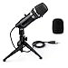 USB Podcast Mikrofon, MYDASH PC Kondensator mikrofone mit Ständer, Plug & Play Computer Microphone für Gaming, Smartphone, Laptop, Singen, Streaming, Recording, YouTube