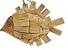 GORGEOUS 11.5" x 9" HANDCRAFTED DRIFTWOOD FISH WALL ART TROPICAL BEACH HOME DECOR WITH ROPE HANGER!