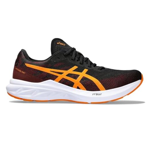 TÊNIS ASICS DYNABLAST 3 - MASCULINO (Preto e Laranja, BR, Adulto, Numérico, M, 40)