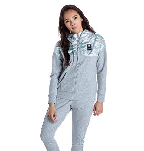 フリース FLOWER CAMO ZIP レディース GRY 日本 L