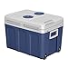 WOLTU Mini Kühlschrank, tragbarer Kühlbox 40 Liter Isolierbox zum Warmhalten, Kühlen für Auto, Van, Fahrzeug, Boot mit Räder für Camping, Reisen, Angeln - DC 12V & AC 220V dunkelblau KUE009dbl
