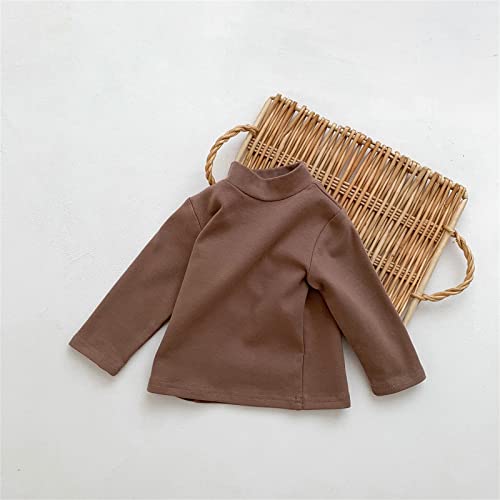 Toddler Baby Color Solid Long Sleeve Blouse Tops Pullover Sweatshirt Warm Fall Outfits Tops for Boys Girls2